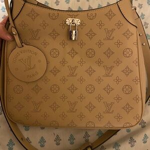 Louis Vuitton Beige Monogram Shoulder Bag